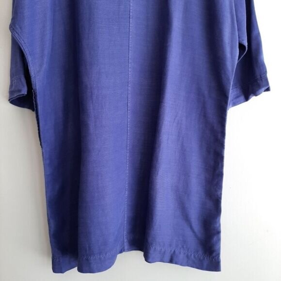WILFRED | Aritzia Delphine Relaxed Fit Shift Dress w/ Pockets Blue Sz XS Flawed - Picture 10 of 14